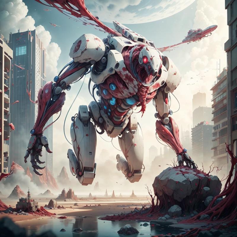 06152-13247-, AnatomicTech ,blood vessels, scifi _battle mech,floating stones , debris, cityscape, blood wings.png